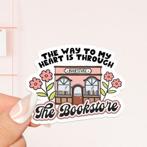 The way to my heart sticker, bookish Sticker, book lover gift, bookish Merch, Kindle Sticker, Smut Reader, reading lover, e-reader