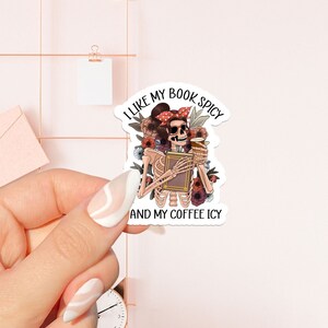 I like my book spicy Sticker, bookish Sticker, book lover gift, bookish Merch, Kindle Sticker, Smut Reader, reading lover, e-reader