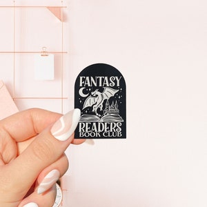 Fantasy Readers Sticker, bookish Sticker, book lover gift, bookish Merch, Kindle Sticker, Smut Reader, reading lover, e-reader