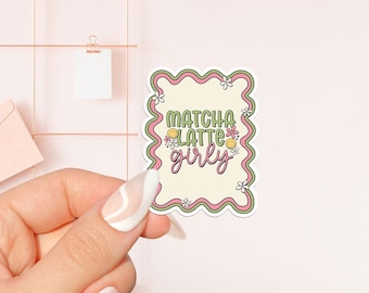 Matcha Latte Sticker, bookish Sticker, book lover gift, bookish Merch , Kindle Sticker, Smut Reader, reading lover, e-reader