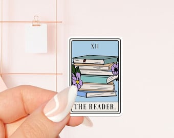The Reader, bookish Sticker, book lover gift, bookish Merch, Kindle Sticker, Smut Reader, reading lover, e-reader