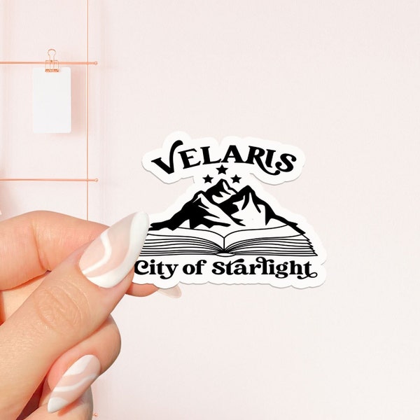 Velaris city of starlight Sticker, bookish Sticker, book lover gift, bookish Merch, Kindle Sticker, Smut Reader, reading lover, e-reader