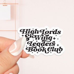 Alti signori e adesivo alare, adesivo libresco, regalo per gli amanti dei libri, merch libresco, adesivo Kindle, lettore osceno, amante della lettura, e-reader