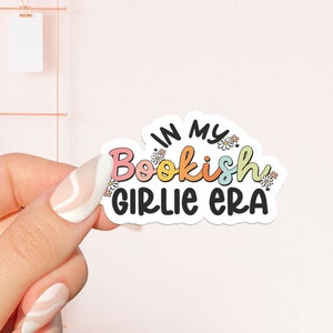 Nel mio adesivo dell'era libresca, adesivo libresco, regalo per gli amanti dei libri, merch libresco, adesivo Kindle, lettore osceno, amante della lettura, e-reader