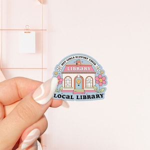 Adesivo per biblioteca locale, adesivo per amanti dei libri, regalo per amanti dei libri, merchandising per amanti dei libri, adesivo per Kindle, lettore di libri erotici, amante della lettura, e-reader