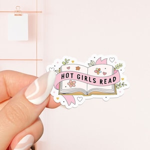 Ragazze calde leggono adesivo, adesivo libresco, regalo per gli amanti dei libri, Merch libresco, adesivo Kindle, Smut Reader, amante della lettura, e-reader