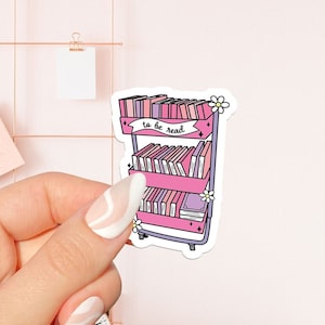 To be read Sticker, bookish Sticker, book lover gift, bookish Merch, Kindle Sticker, Smut Reader, reading lover, e-reader