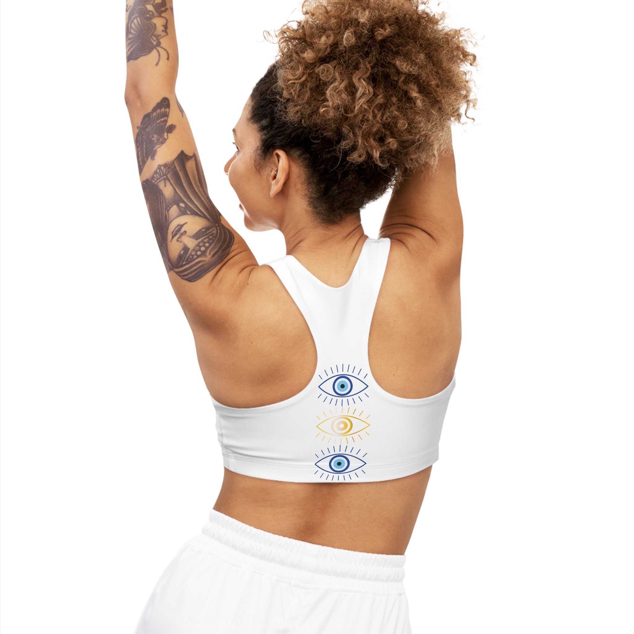 Optical illusion Abstract Sports Bra