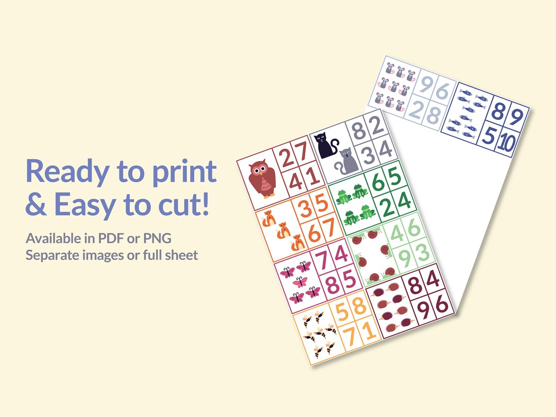 Printable Count and Clip Cards | Fashcards, Learning Numbers for Kids ...