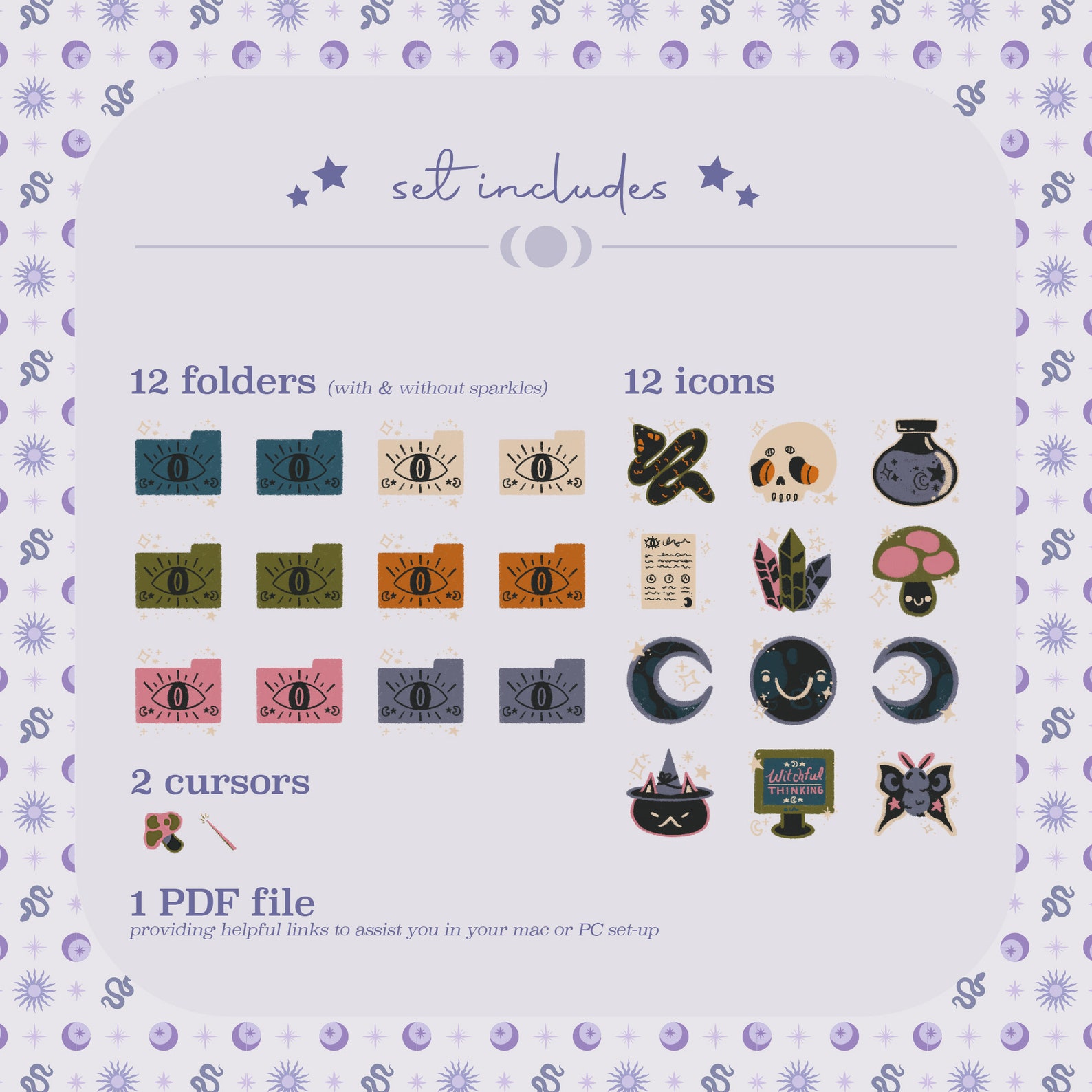 Everyday Witch Computer Desktop Theme Background Wallpaper Organizer ...