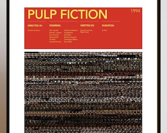 Pulp Fiction Film Matrix Poster | Film Kunstdruck