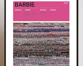 Barbie Film Matrix Poster | Film Collage Rahmen Kunst