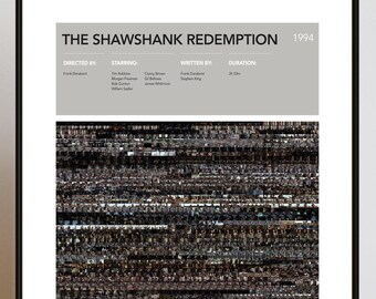 The Schalshank Redemtion Filmrahmen Poster | Film Kunstdruck