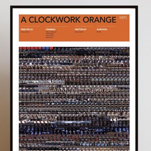 Póster de La naranja mecánica / Láminas y marcos de películas únicos / Arte mural / Regalos para amantes del cine / A0 A1 A2 A3 A4