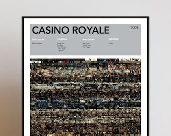 Kasino Royale Film Matrix Poster | Film Kunstdruck