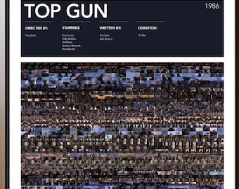 Top Gun Poster | Einzigartige Film Drucke | Wandkunst | Geschenke für Filmliebhaber | A0 A1 A2 A3 Digital-Download