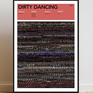 Póster de Dirty Dancing / Láminas y marcos de películas únicos / Arte mural / Regalos para amantes del cine / Tamaño A0 A1 A2 A3 A4