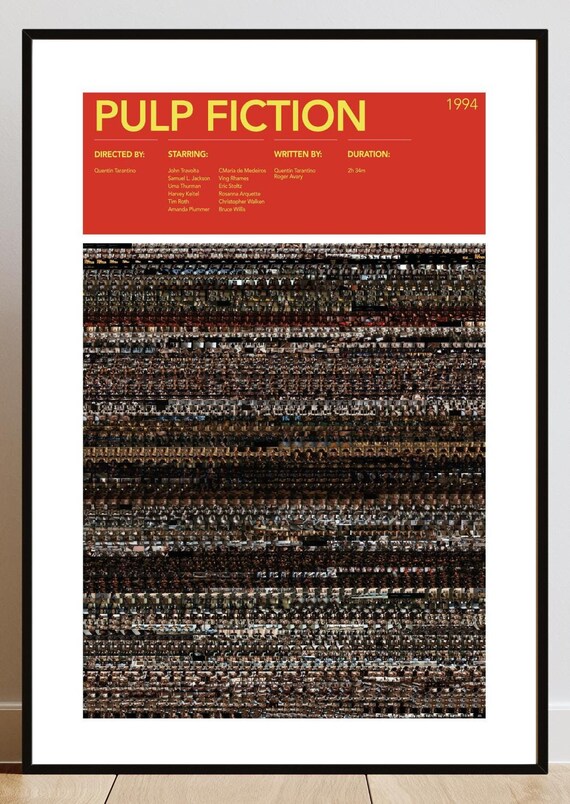 Pulp Fiction Poster Unique Movie Prints Wall Art Gifts for