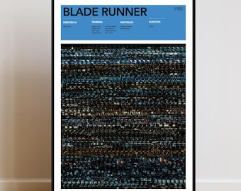 Blade Runner Film Matrix Poster | Film Kunstdruck