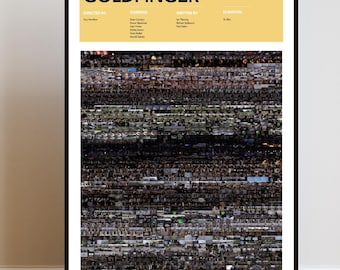 Goldfinger Film Matrix Poster | Einzigartige Filmkunst