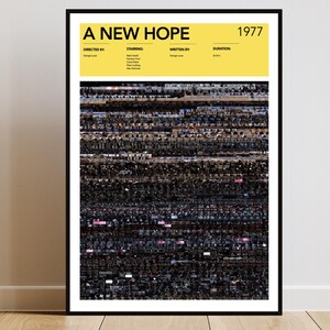 Póster de Una Nueva Esperanza / Láminas y marcos de películas únicos / Arte mural / Regalos para amantes del cine / Tamaño A0 A1 A2 A3 A4