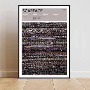 Póster de Scarface / Láminas y marcos de películas únicos / Arte mural / Regalos para amantes del cine / Tamaño A0 A1 A2 A3 A4