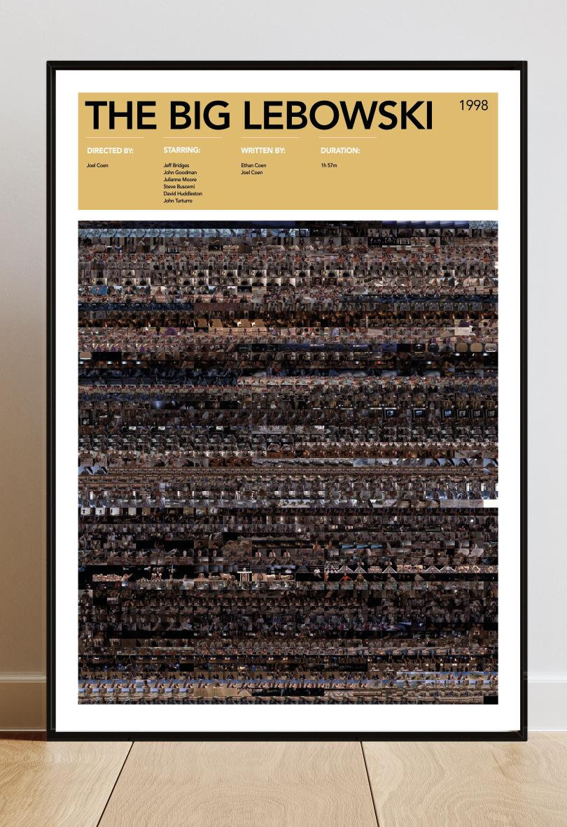The Big Lebowski Film Poster Movie Art Print The Big Lebowski Film Poster Movie Art Print