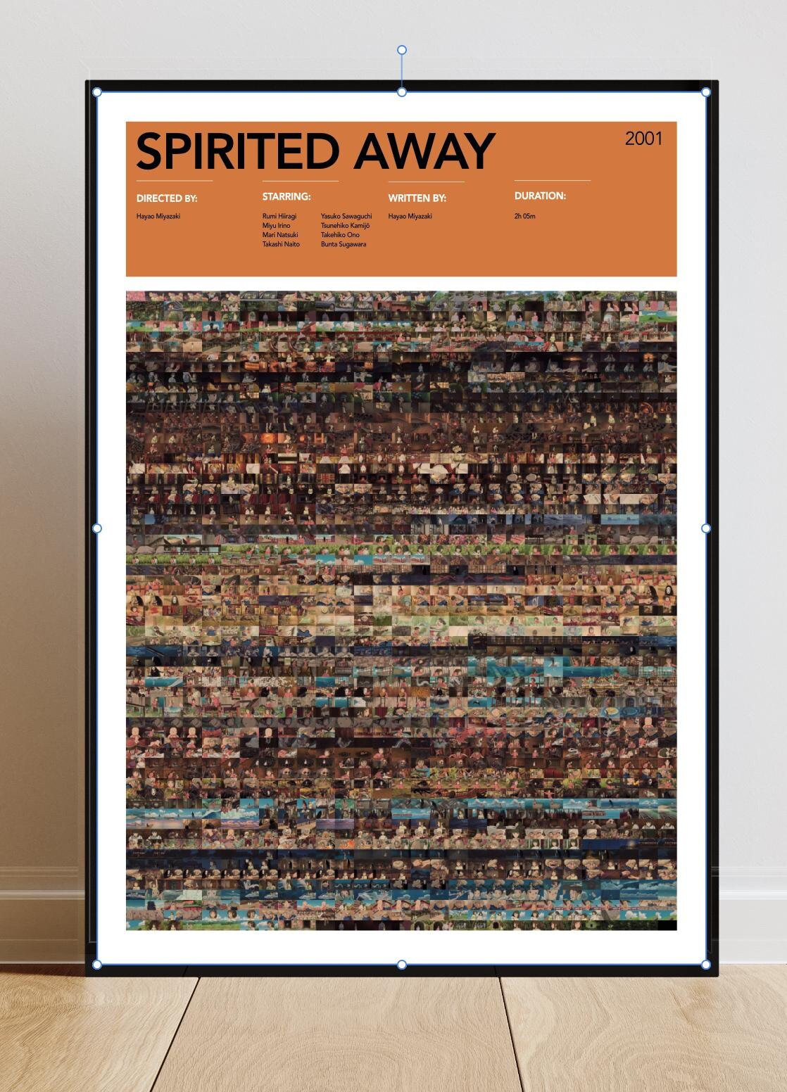 Spirited Away Film Matrix Poster Movie Art Print Spirited Away Film Matrix Poster Movie Art Print