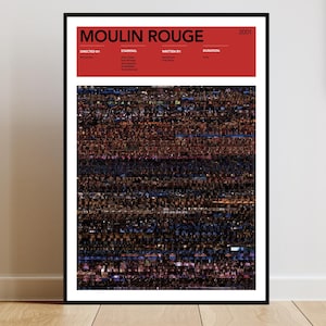 Moulin Rouge| Unique Movie Prints and Frames | Wall Art | Gifts for film lovers  | A0 A1 A2 A3
