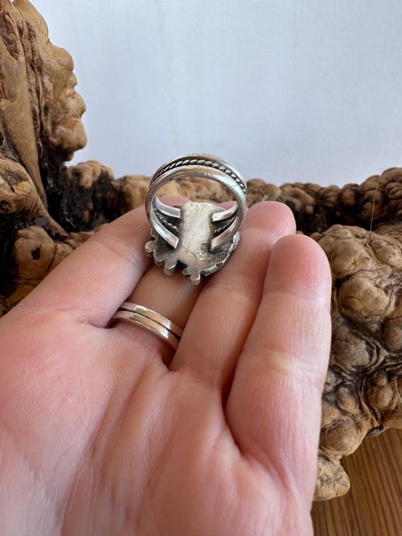 Bague Vintage Navajo En Argent - Bijou Ethnique Occasion
