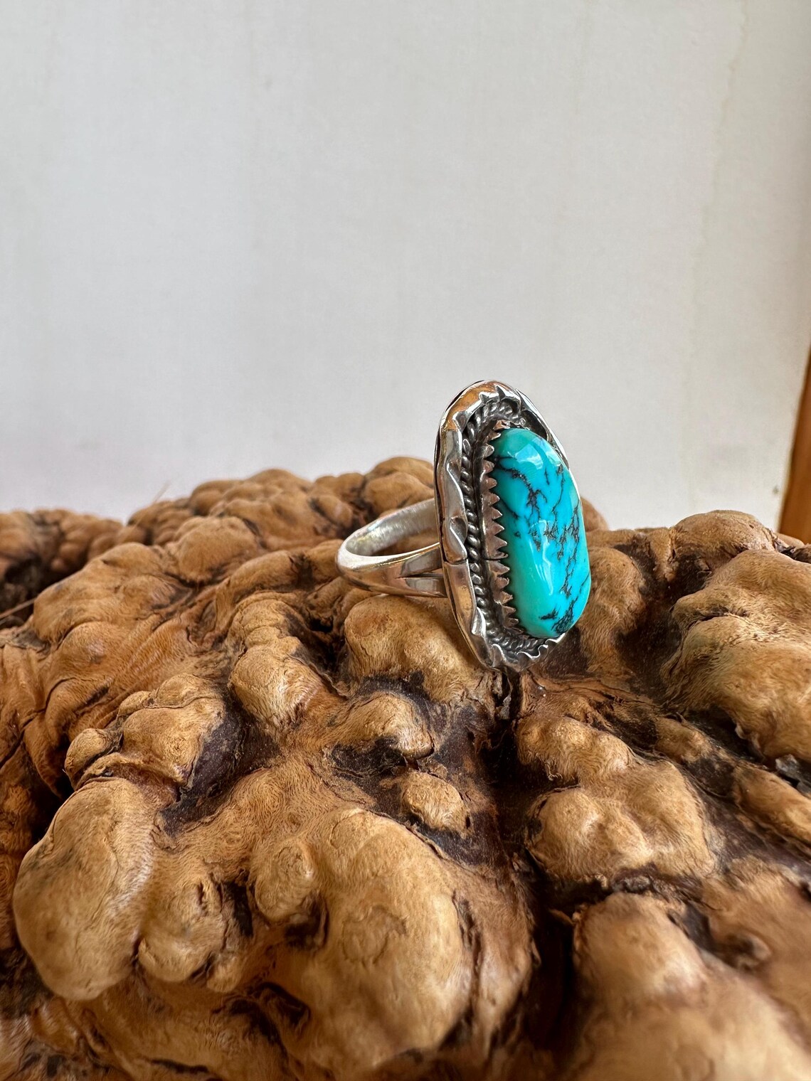 Vintage Turquoise Sterling Silver Navajo Ring Size 6 - Etsy