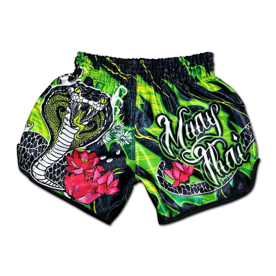 Cobweb And Toy Spiders Print Muay Thai Boxing Shorts