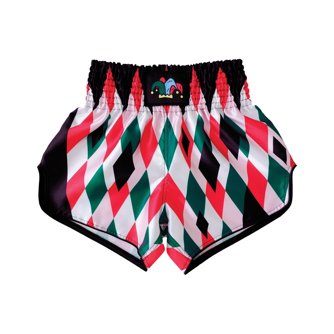 Playing Card Jack Of Diamonds Print Muay Thai Boxing Shorts main image 1