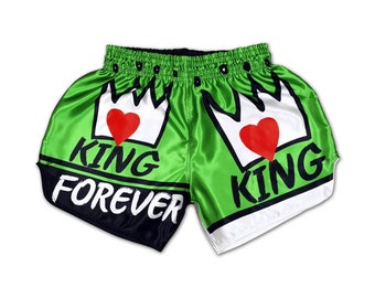 King forever groene muay thai short