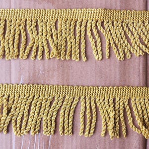 2&quot; Metallic Gold Rayon Bullion Fringe (Sold by the yard)