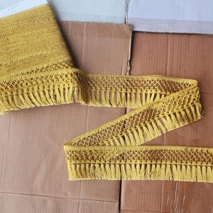 2.5&quot; Metallic Antique Gold Brush/Tassel Fringe (Sold by the yard)
