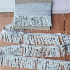 3&quot; Metallic Silver Brush Fringe (Sold by the yard)