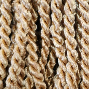 6&quot; Light Gold Cotton Mix Rayon Bullion Fringe(Sold by the yard)