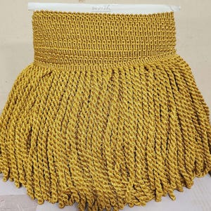 9&quot; Metallic Gold Bullion Fringe- (sold by the yard)