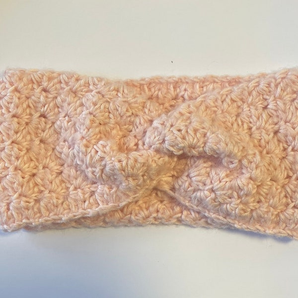 Crochet One Hour Twitst Headband Pattern Tutorial - Crochet Headband Written Pattern