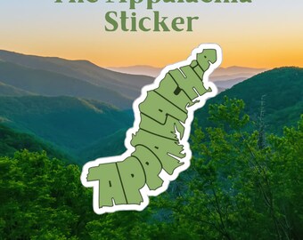 Appalachia sticker-Appalachian Trail sticker-Appalachian bergen sticker
