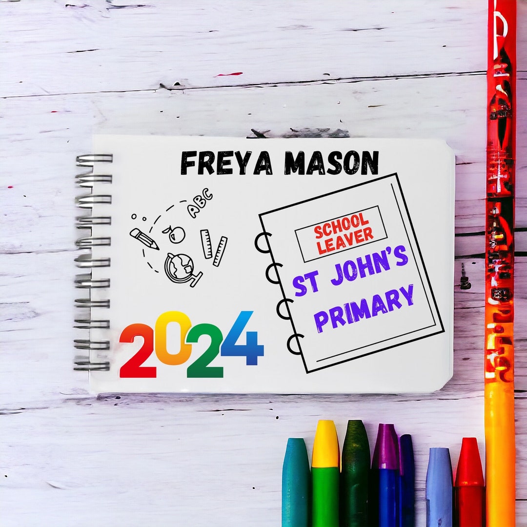 School Leavers Autograph Book. Personalised Leavers A6 Book. Etsy