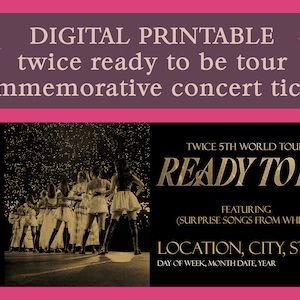 Twice Ready to Be Tour Ticket - Etsy