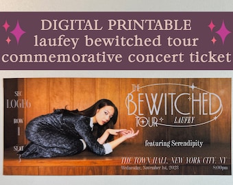 Digital Printable Custom Laufey Bewitched Tour Commemorative Concert Ticket