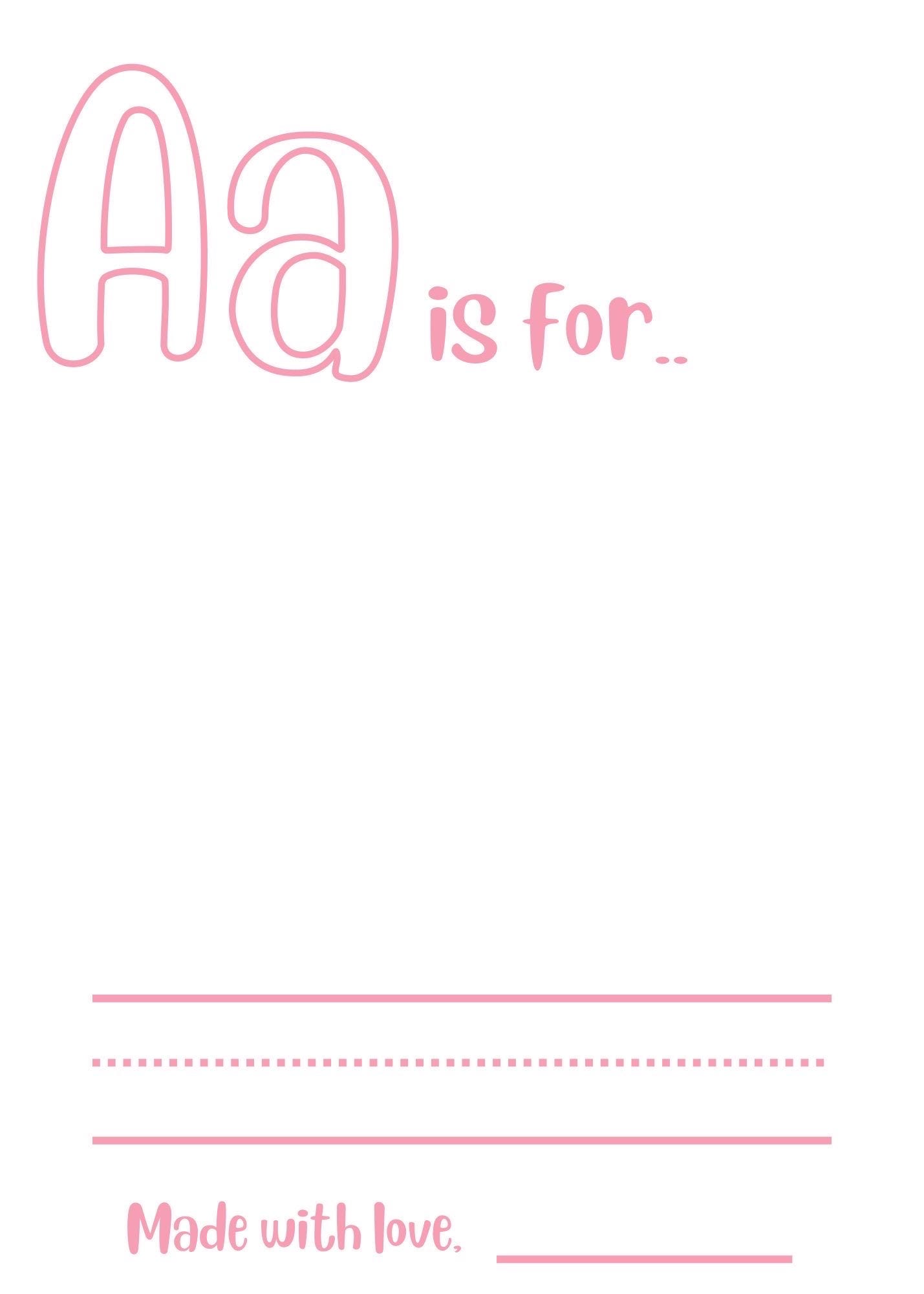 Baby s First Alphabet Book Template Etsy Baby s first alphabet book template etsy