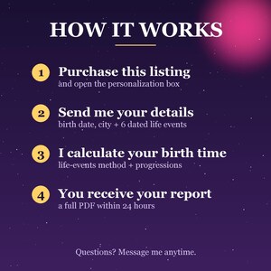 Birth Time Rectification, Unknown Birth Time Calculator, Personalized Astrology Report, Find My Exact Birth Time, Natal Chart Correction PDF image 3