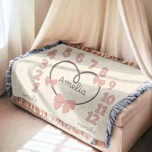 Manta personalizada para hitos de bebé, manta personalizada con nombre de vaquera para niña, regalo para niña, recuerdo para recién nacido, decoración personalizada para guardería del oeste.