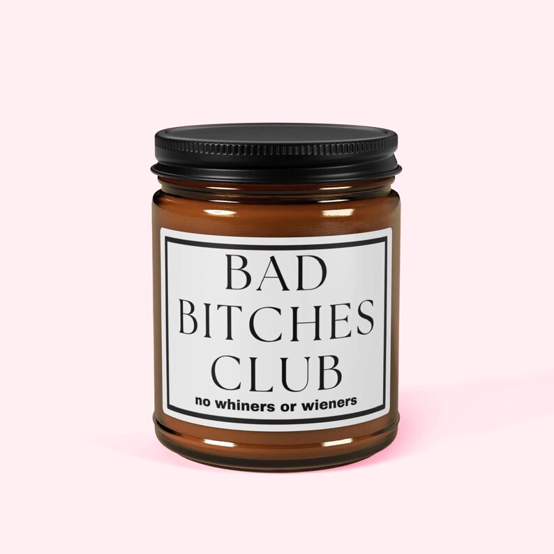 Funny Candle for Friends Bad Bitch Scented Soy Candles Best Friends