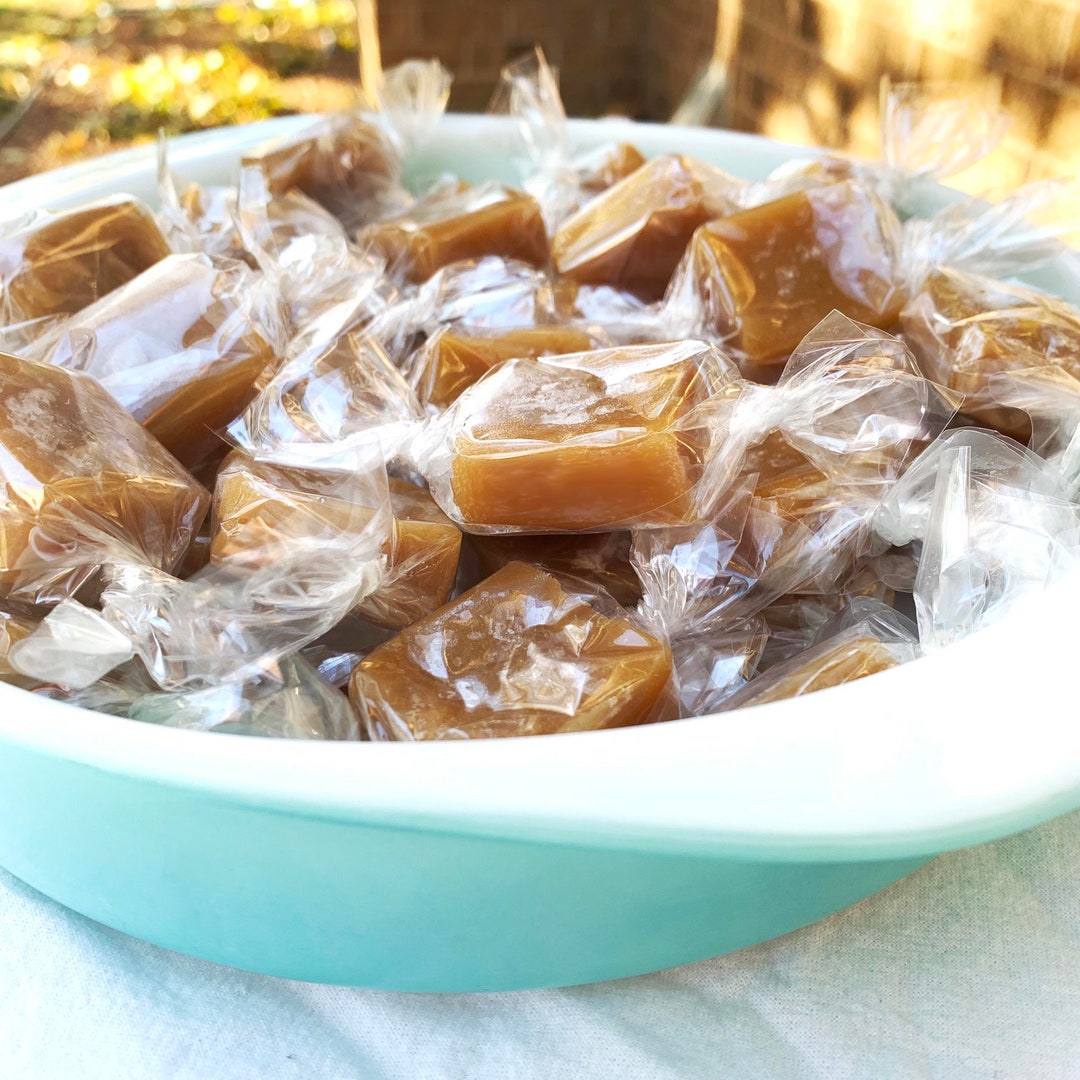 Homemade Caramels Salted, Unsalted or Mixed Caramels 1/2 Lb 1/4 Lb