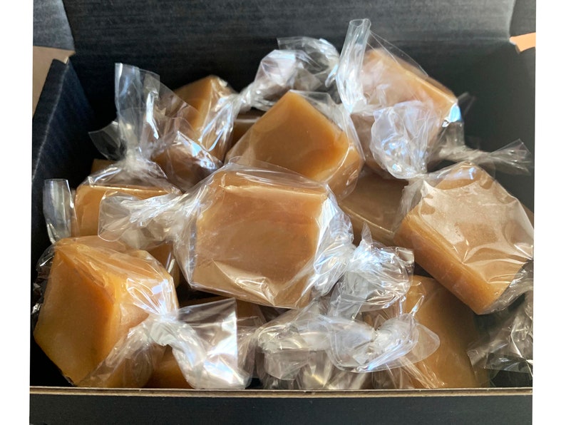Homemade Caramels Salted, Unsalted or Mixed Caramels 1/2 Lb 1/4 Lb
